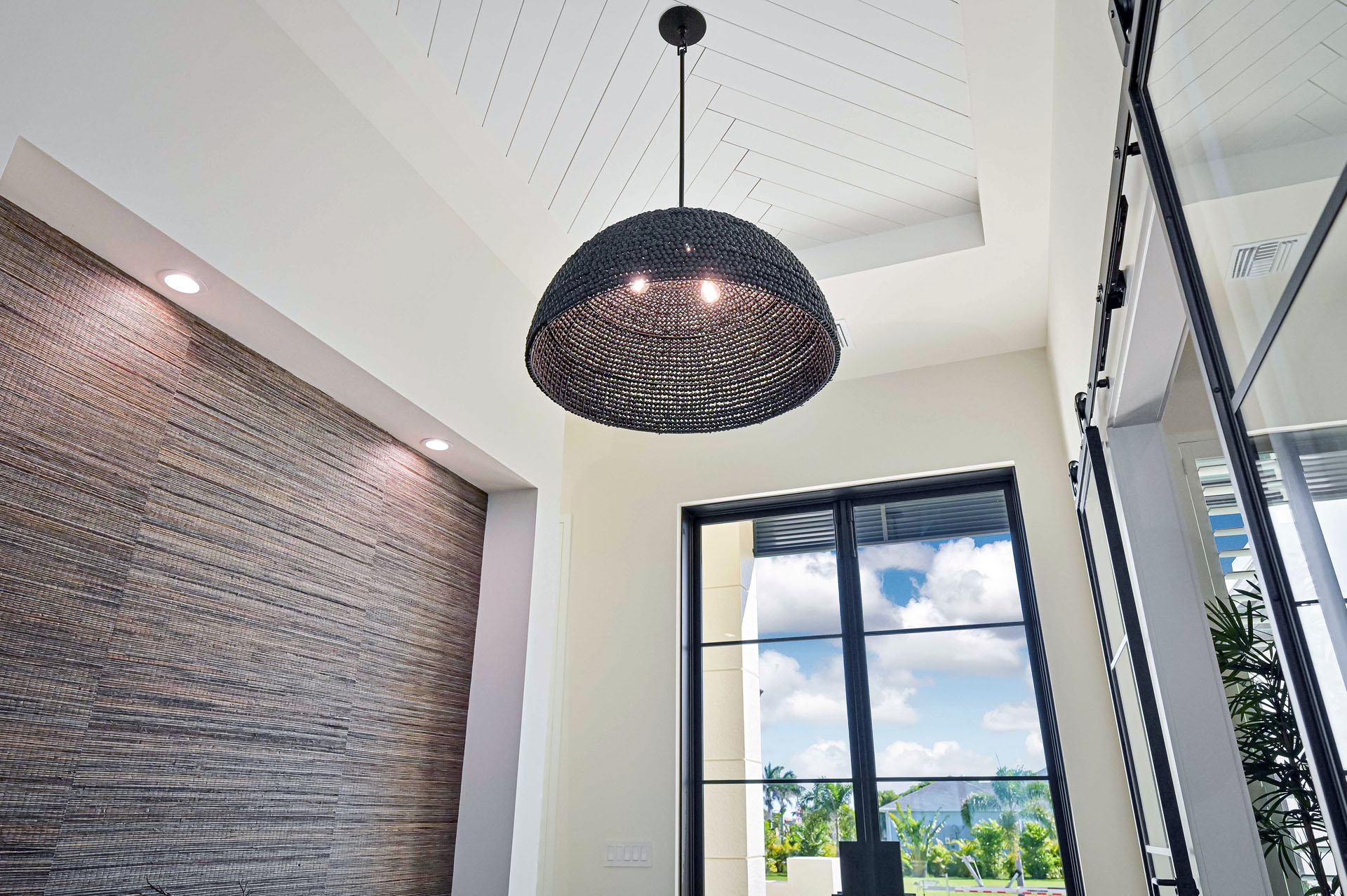 Chandelier In Entryway