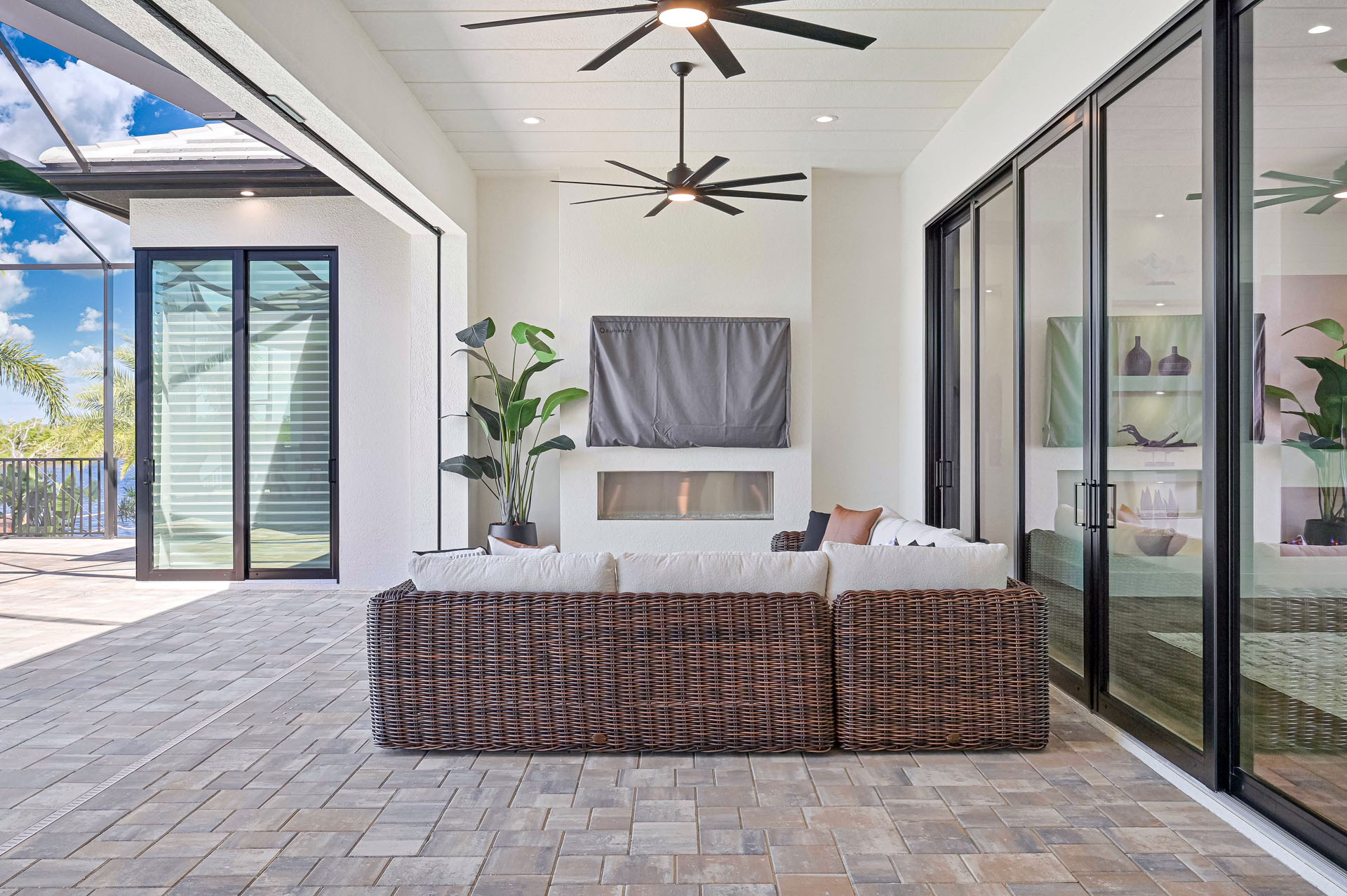 Lanai Fireplace