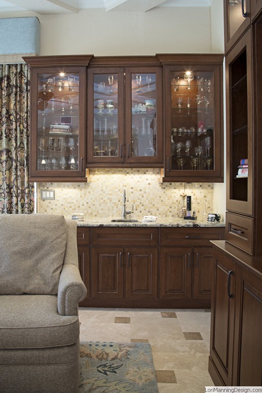 Family Room Wet Bar Cabinets